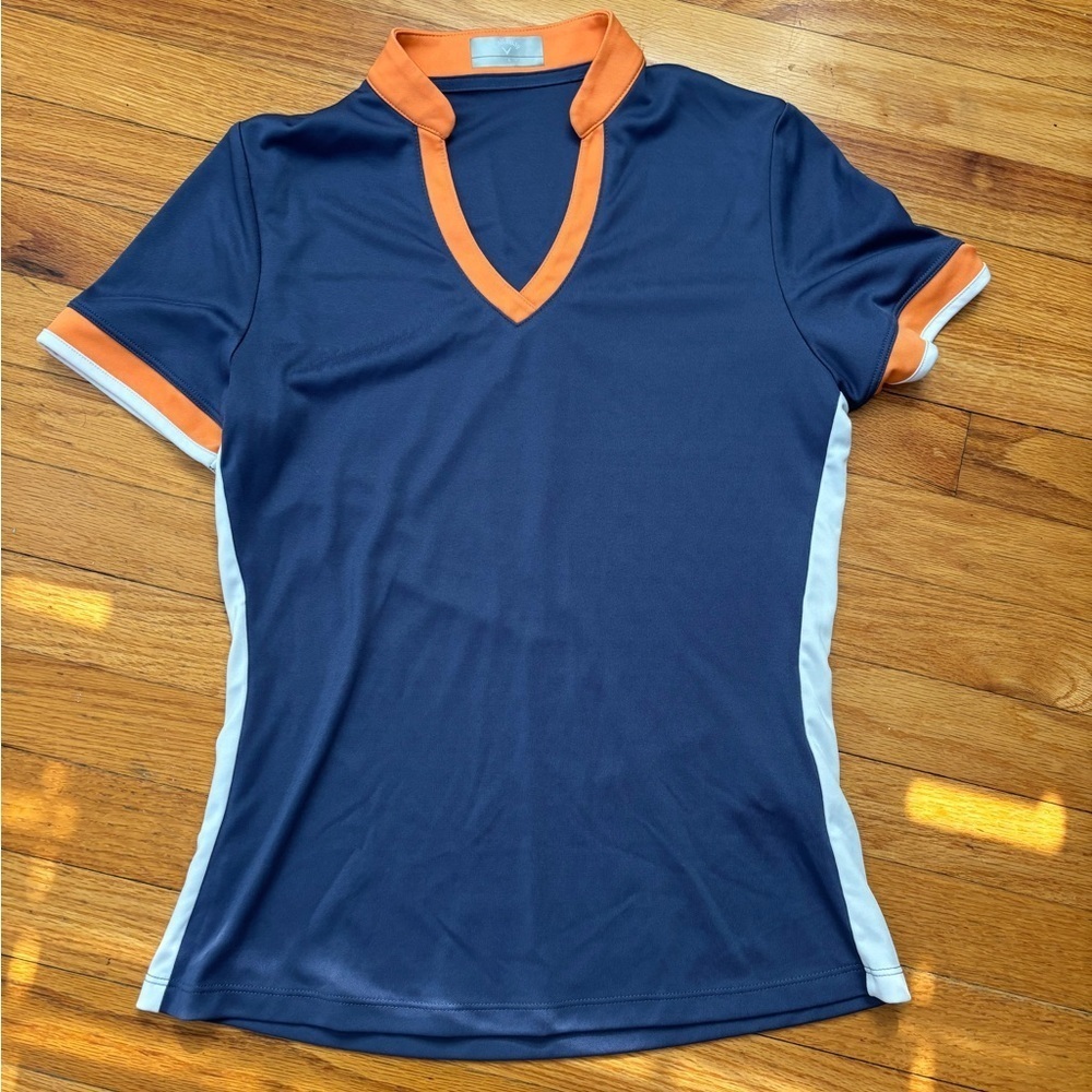 Callaway Navy and Orange Polo Shirt